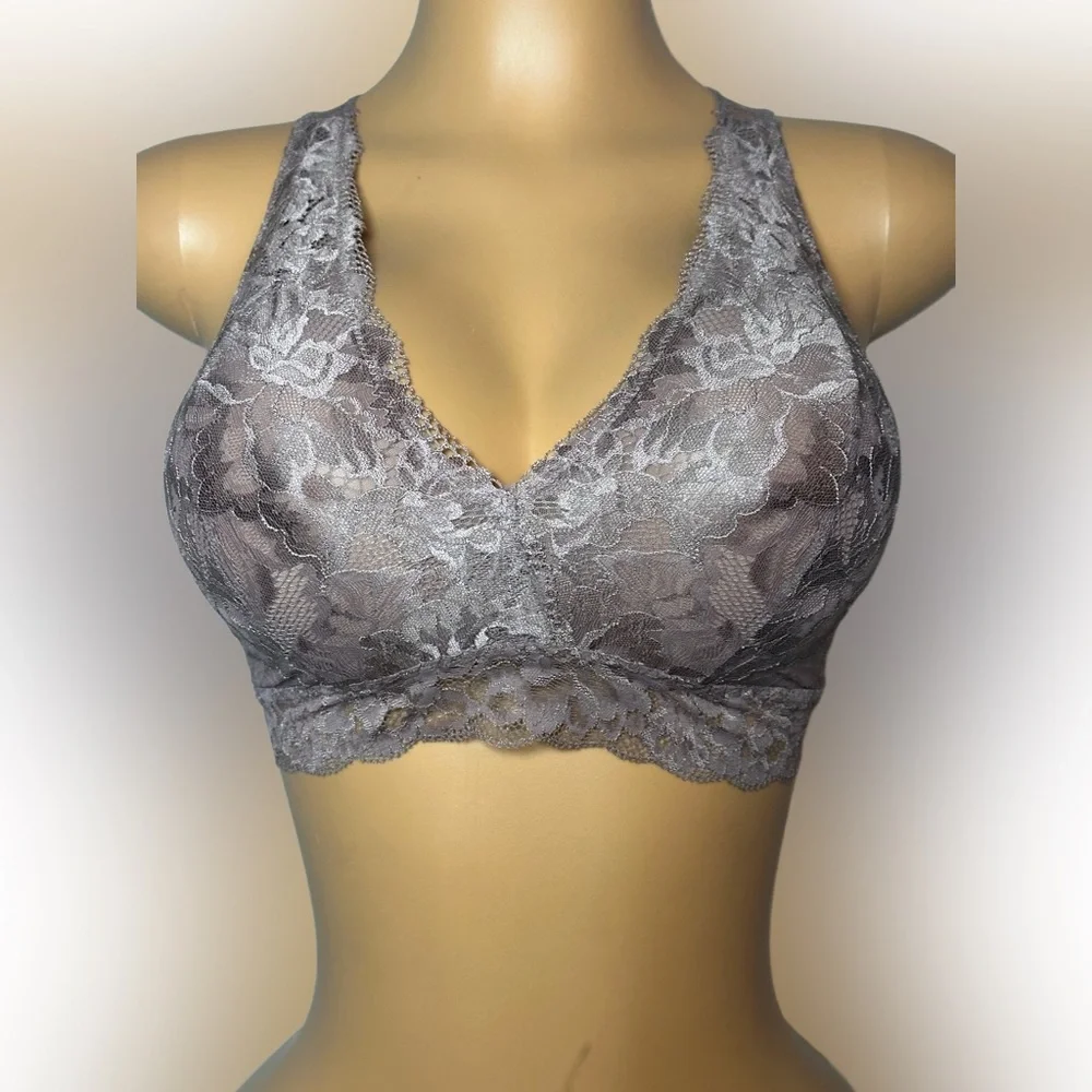 Soma Lace Bralette in Gray